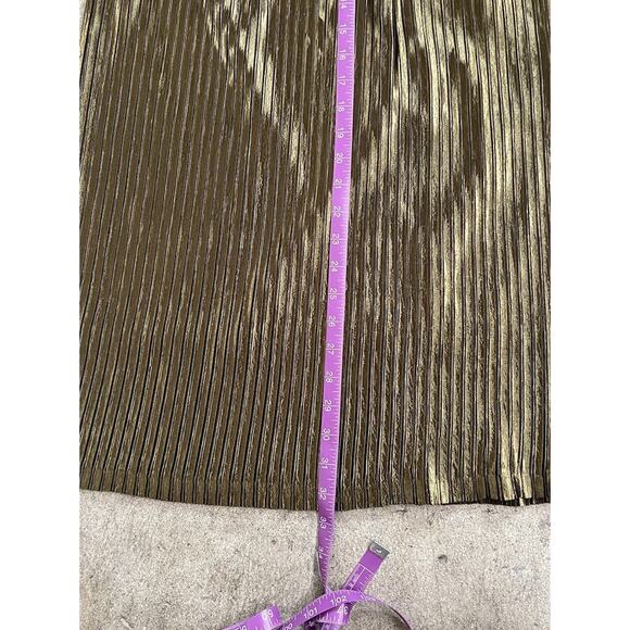 Moussy Metallic Pleated Midi Skirt NWOT Free Size - Picture 6 of 6